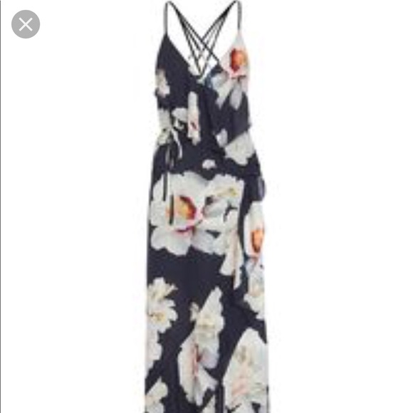 Intermix Barrett’s Tie-Front Floral Dress - Picture 2 of 3